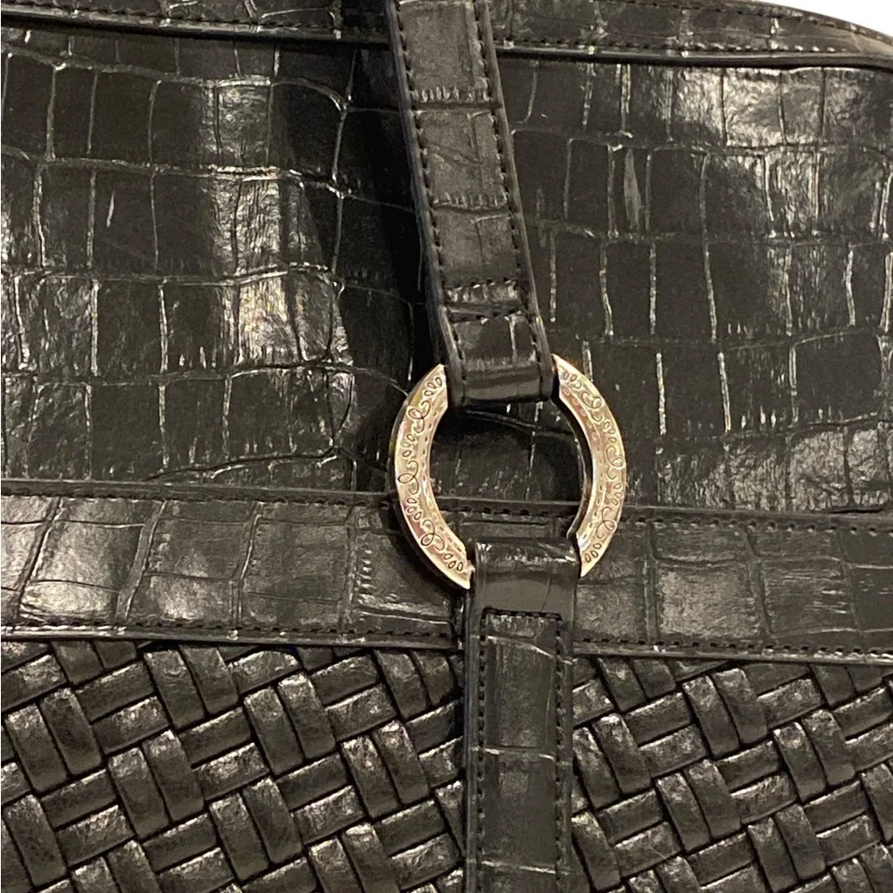 Coldwater Creek Hampton Black Computer Laptop Briefcase Tote Bag - NWOT